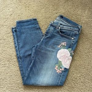7 For All Man Kind Embroidered Jeans